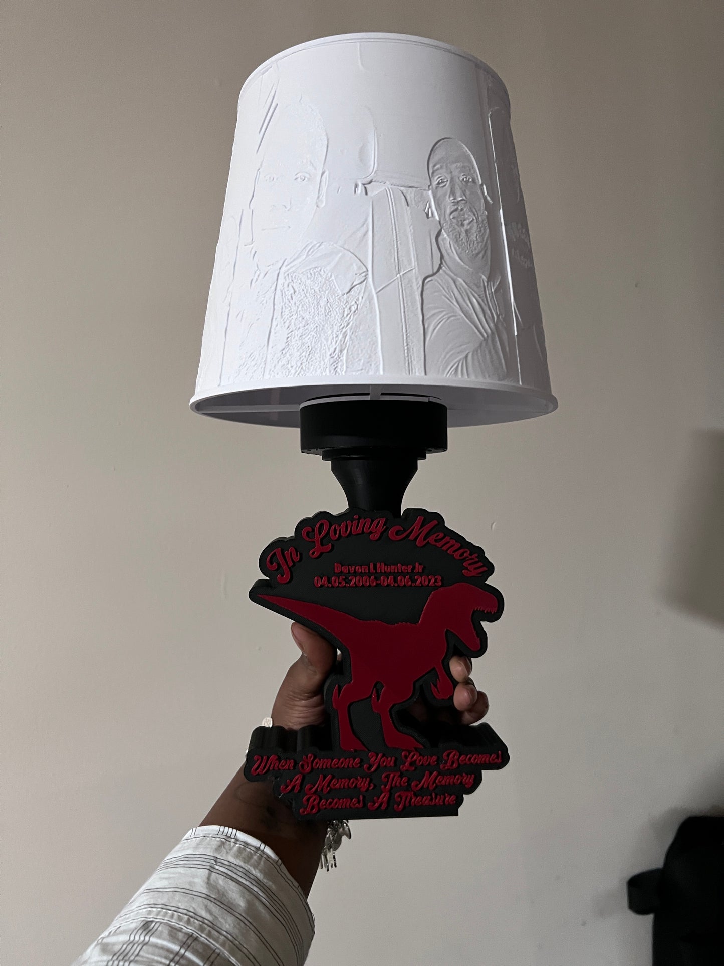 Custom Memorial Lamp – Personalized Tribute Keepsake
