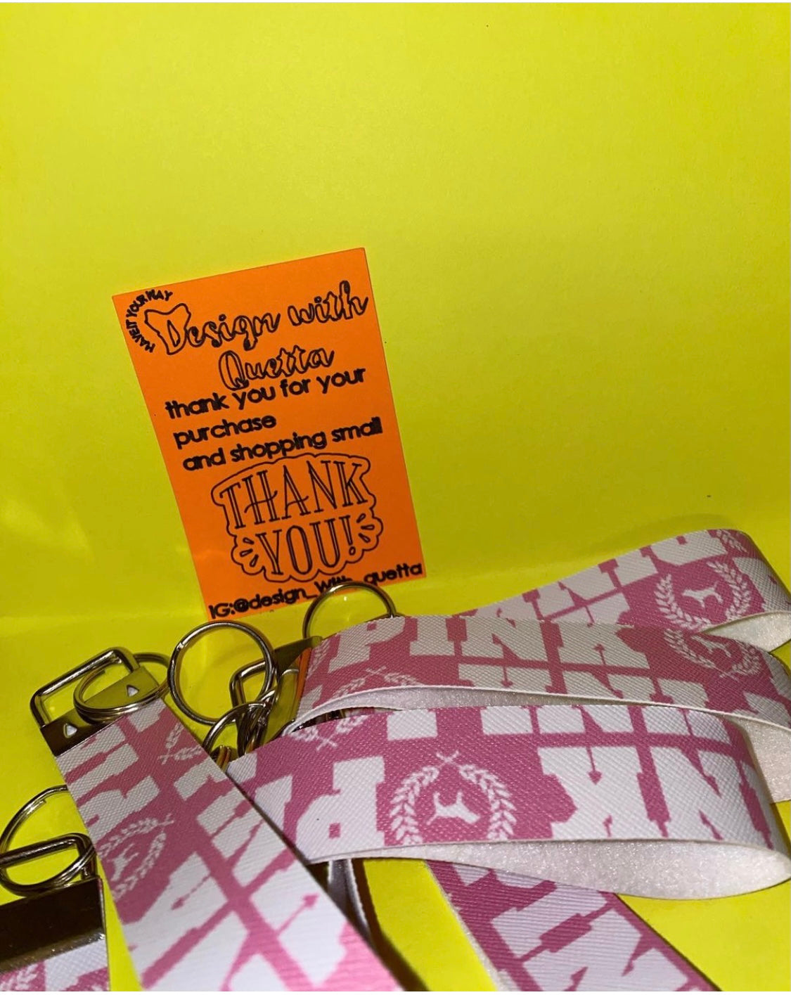 Pink Key chains