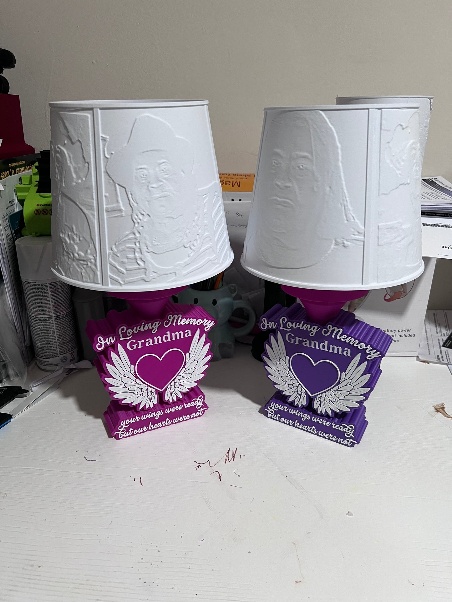 Personalized Memorial Lamp – In Loving Memory