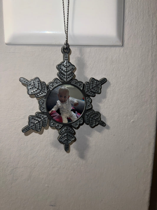Photo Snowflake ornament